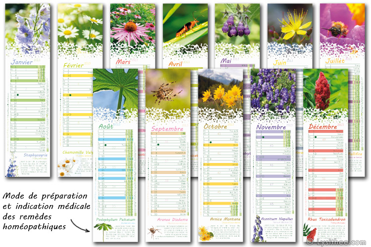 Calendrier Homéopathie