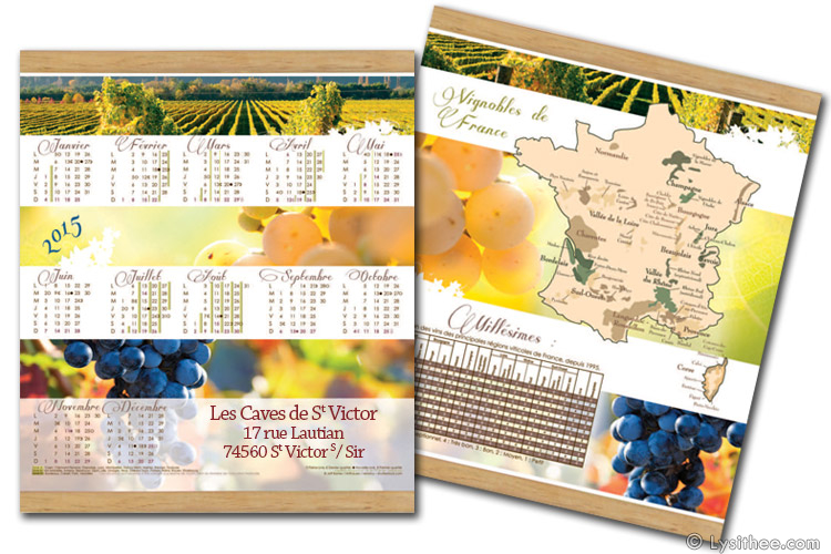 Calendrier Vignobles de France