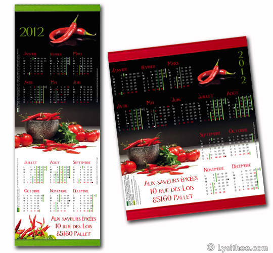 Calendrier Piment