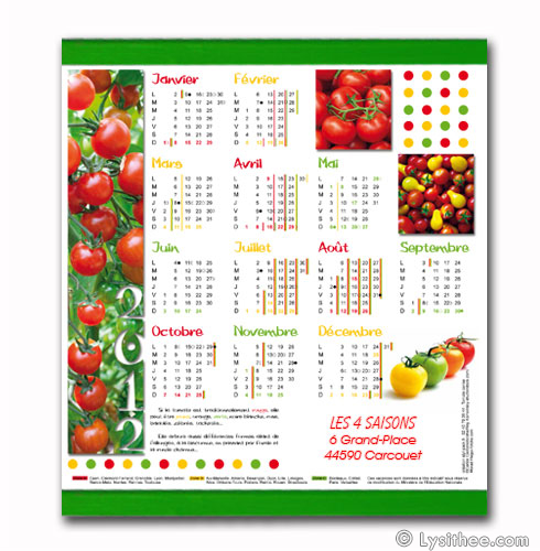 Calendrier Tomates