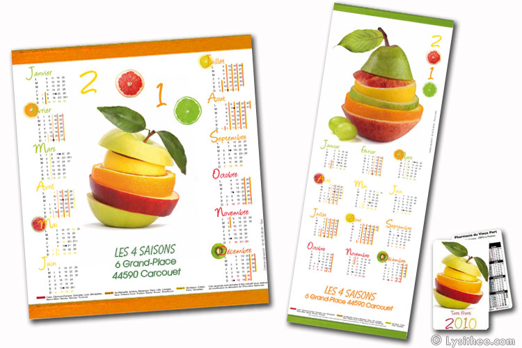 Calendrier Tutti Frutti