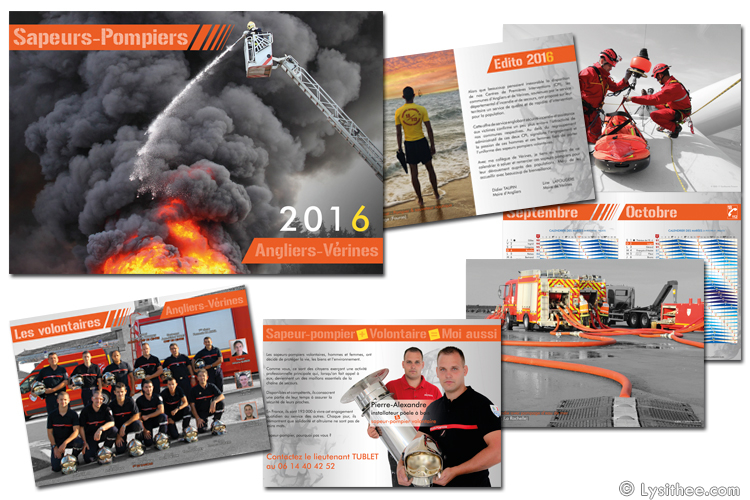 Calendrier Pompiers 2016