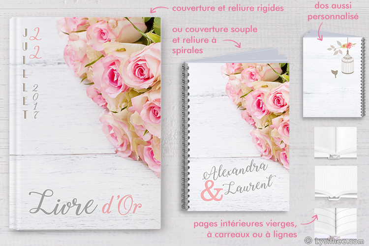 Livre d'or Mariage Romantique