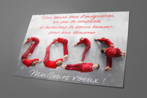 Carte de voeux Acrobatie