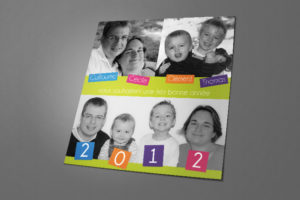 Carte de voeux Famille