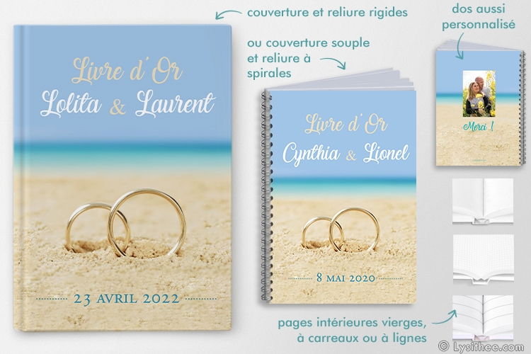 Livre d'or Mariage Mariage Alliances Plage