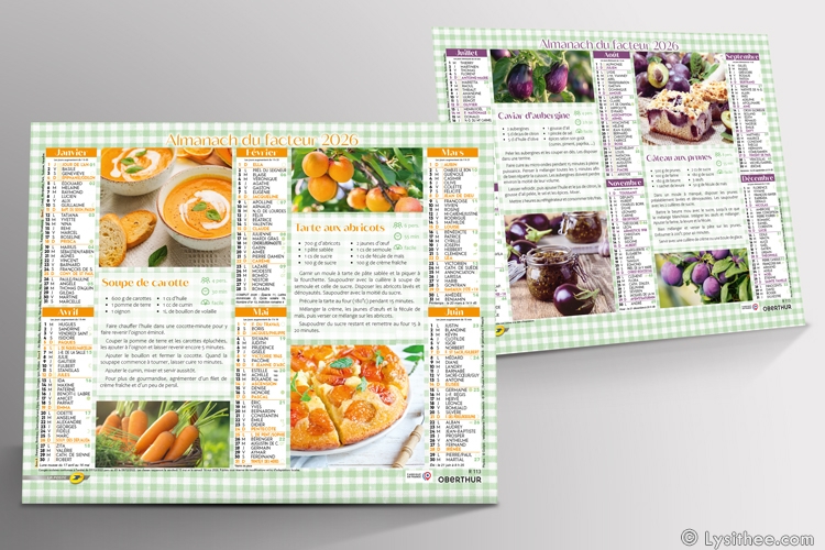 Calendrier de la Poste Saveurs Gourmandes