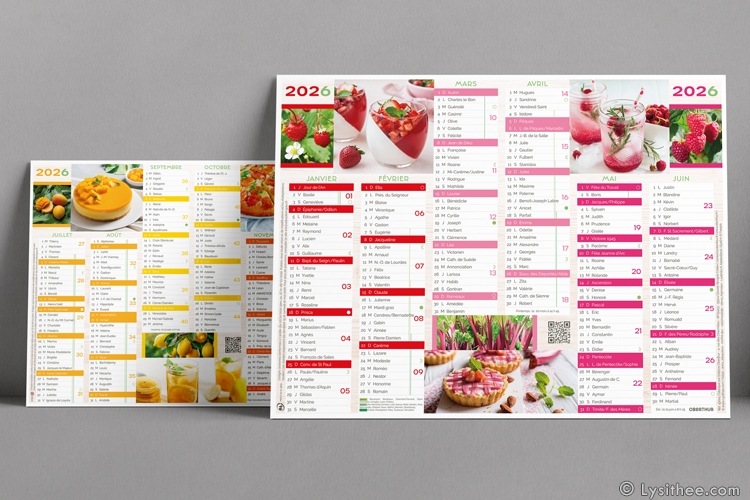 Calendrier Cuisine, de l'arbre à l'assiette