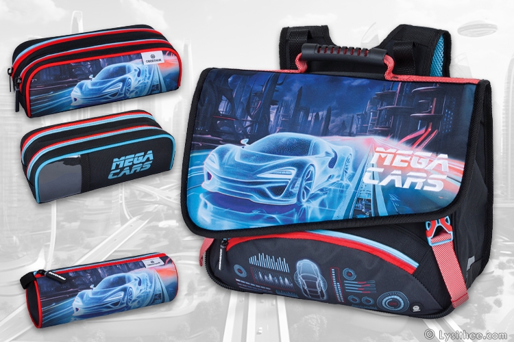 Cartable et trousses Megacars