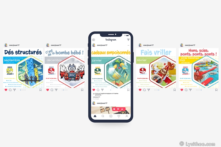 Visuels Instagram Soirées Osez Jouer 2024-2025