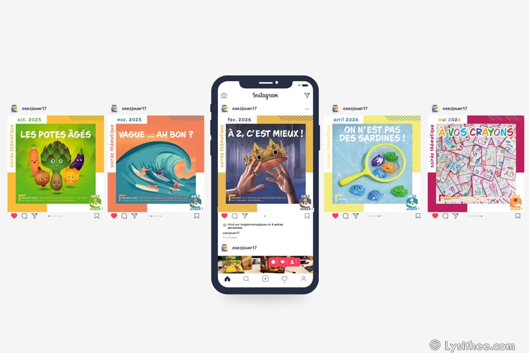 Visuels Instagram Soirées Osez Jouer 2025-2026