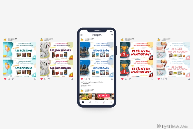 Visuels Instagram Soirées Osez Jouer 2021-2022
